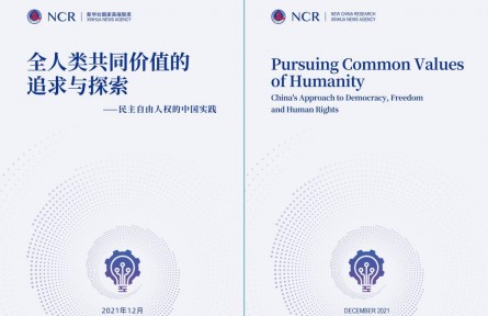 新華社國家高端智庫向全球全媒發(fā)布《全人類共同價值的追求與探索——民主自由人權的中國實踐》智庫報告