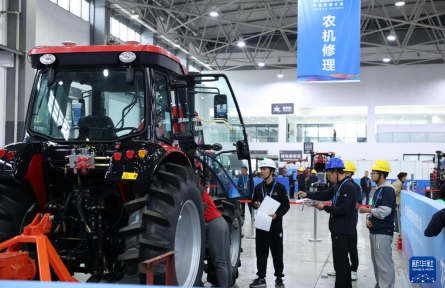 第二屆全國鄉(xiāng)村振興職業(yè)技能大賽比賽現(xiàn)場(chǎng)